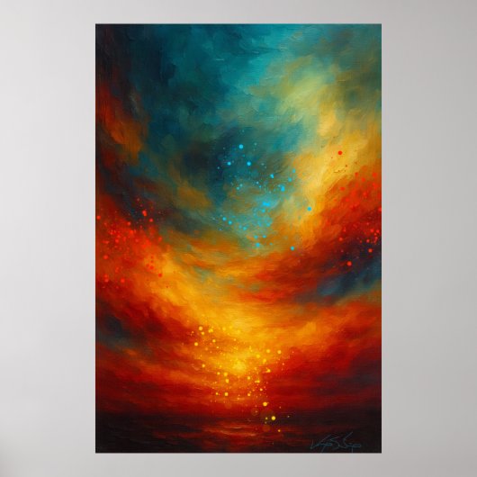 Emberwake-Horizont-Abstrakt Poster (Vorne)
