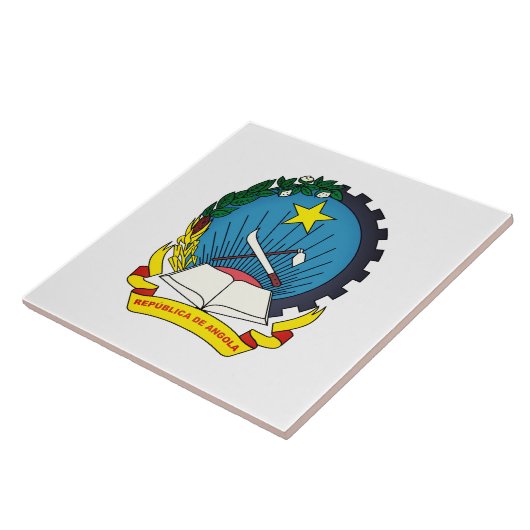 Emblem Angolas Fliese (Seite)
