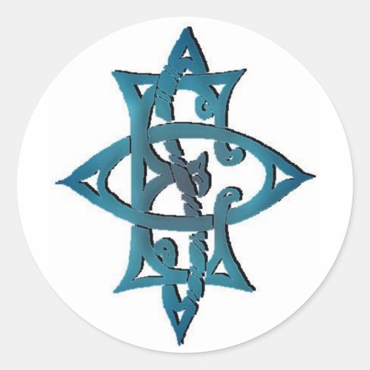 Emblem-Aufkleber Runder Aufkleber (Vorderseite)