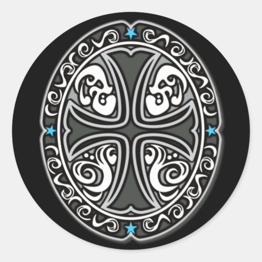 Emblem CROSS Runder Aufkleber (Vorderseite)