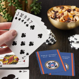 Emblem der amerikanischen Verteidigung - personali Spielkarten