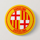 Emblem der Barcelona-Runde Button (Vorderseite)