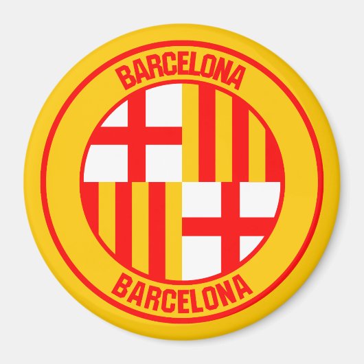 Emblem der Barcelona-Runde Magnet (Vorne)