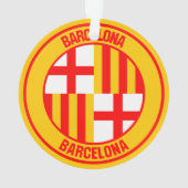 Emblem der Barcelona-Runde Ornament (Rückseite)