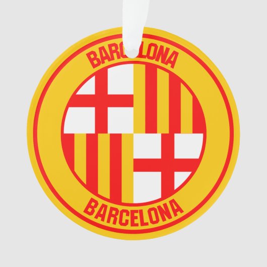 Emblem der Barcelona-Runde Ornament (Vorderseite)