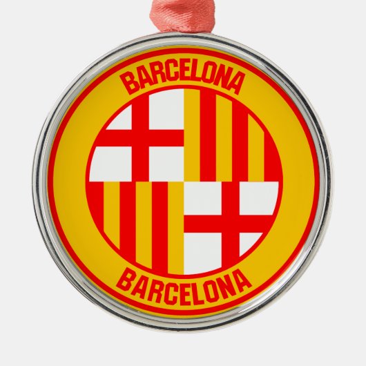 Emblem der Barcelona-Runde Ornament Aus Metall (Vorne)
