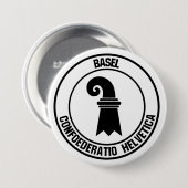Emblem der Basler Runde Button (Vorne & Hinten)