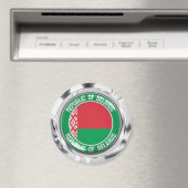 Emblem der Belarus-Runde Magnet (In Situ (Geschirrspüler))