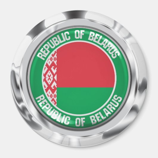Emblem der Belarus-Runde Magnet (Vorne)