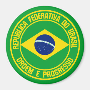 Emblem der Brasilien-Runde Magnet