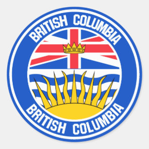 Emblem der British Columbia-Runde Runder Aufkleber