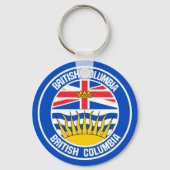Emblem der British Columbia-Runde Schlüsselanhänger (Vorderseite)