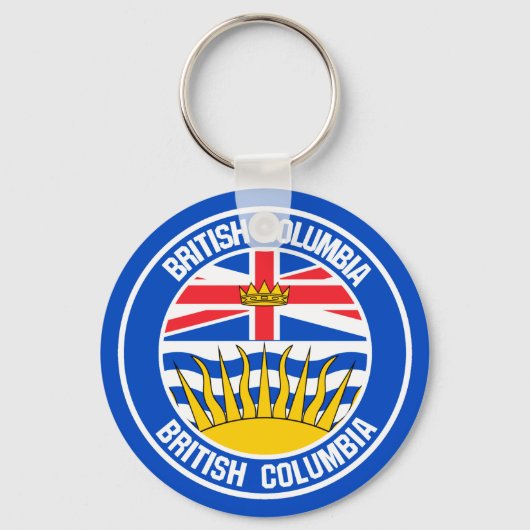 Emblem der British Columbia-Runde Schlüsselanhänger (Vorderseite)