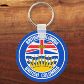Emblem der British Columbia-Runde Schlüsselanhänger (Vorderseite)