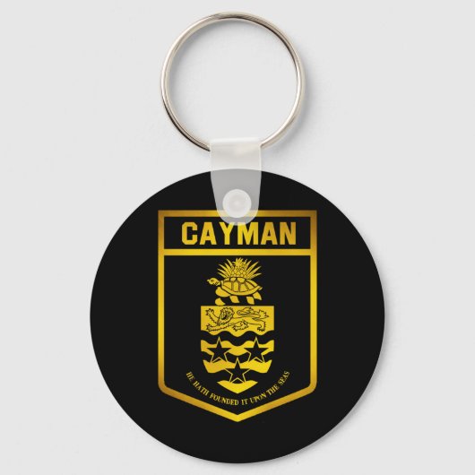 Emblem der Cayman-Inseln Schlüsselanhänger (Vorderseite)