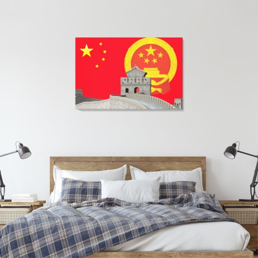 Emblem der China Leinwanddruck (Insitu (Schlafzimmer))