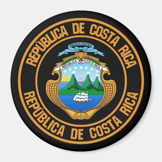 Emblem der Costa Rica Magnet (Vorne)