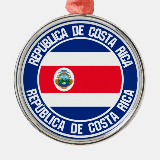 Emblem der Costa Rica Ornament Aus Metall (Vorne)