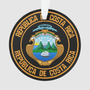 Emblem der Costa Rica-Runde Ornament