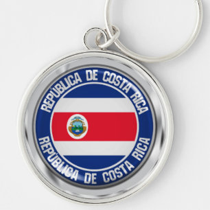 Emblem der Costa Rica-Runde Schlüsselanhänger
