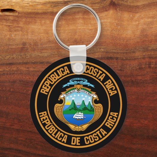 Emblem der Costa Rica Schlüsselanhänger (Vorderseite)