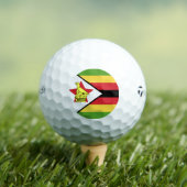 Emblem der Flagge von Simbabwe Golfball (Insitu T-Shirt)