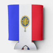 Emblem der französischen Flagge Dosenkühler (Rückseite)