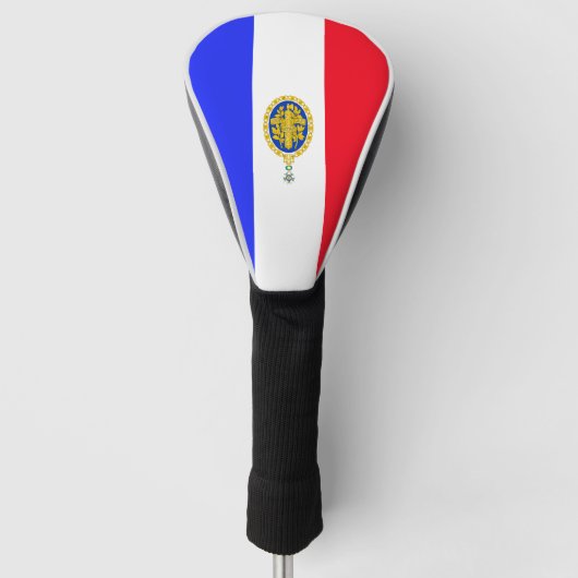 Emblem der französischen Flagge Golf Headcover (Vorderseite)