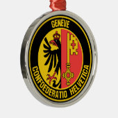 Emblem der Genfer Runde Ornament Aus Metall (Rechts)