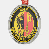 Emblem der Genfer Runde Ornament Aus Metall (Links)