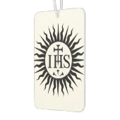 Emblem der Gesellschaft Jesu Autolufterfrischer (Links)