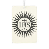 Emblem der Gesellschaft Jesu Autolufterfrischer (Rückseite)