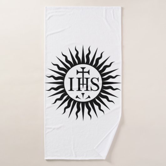 Emblem der Gesellschaft Jesu Badehandtuch (Badehandtuch)