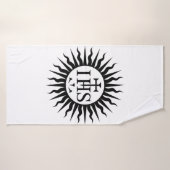 Emblem der Gesellschaft Jesu Badehandtuch (Badehandtuch)