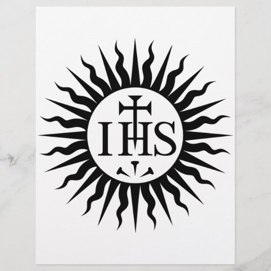 Emblem der Gesellschaft Jesu Flyer (Vorne)