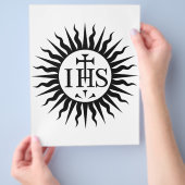 Emblem der Gesellschaft Jesu Flyer (Hand)