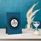 Emblem der Gesellschaft Jesu Fotoplatte (Seite)