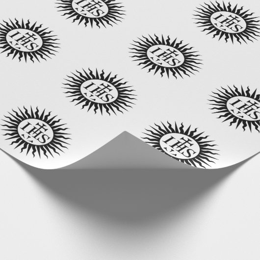 Emblem der Gesellschaft Jesu Geschenkpapier (Ecke)