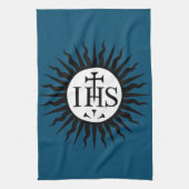 Emblem der Gesellschaft Jesu Geschirrtuch (Vertikal)