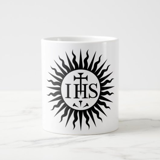 Emblem der Gesellschaft Jesu Jumbo-Tasse (Vorderseite)