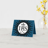 Emblem der Gesellschaft Jesu Karte (Gelbe Blume)