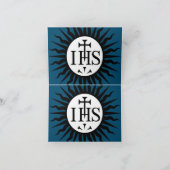 Emblem der Gesellschaft Jesu Karte (Innenseite)