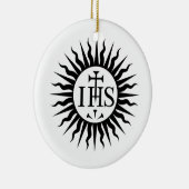 Emblem der Gesellschaft Jesu Keramik Ornament (Rechts)