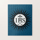 Emblem der Gesellschaft Jesu Puzzle (Vertikal)