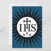Emblem der Gesellschaft Jesu Save The Date (Vorderseite)