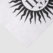 Emblem der Gesellschaft Jesu Seidenpapier (Ausschnitt)
