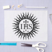Emblem der Gesellschaft Jesu Seidenpapier (Handwerk)