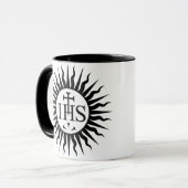 Emblem der Gesellschaft Jesu Tasse (Vorderseite Links)