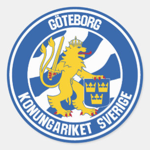 Emblem der Göteborger Runde Runder Aufkleber