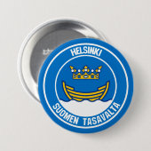 Emblem der Helsinki-Runde Button (Vorne & Hinten)